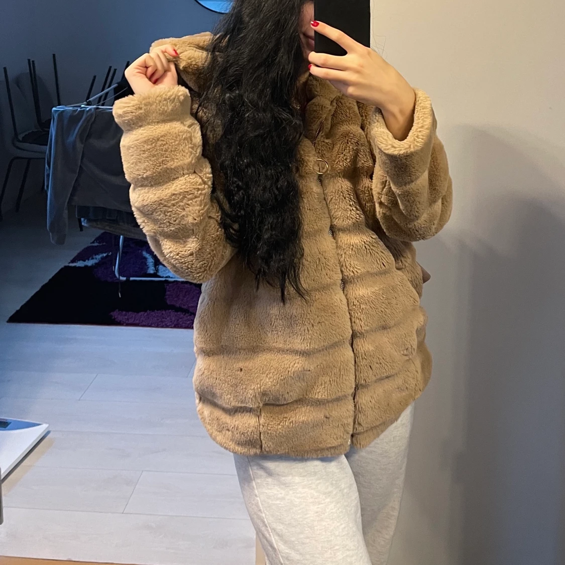 Fuskpäls jacka - 90