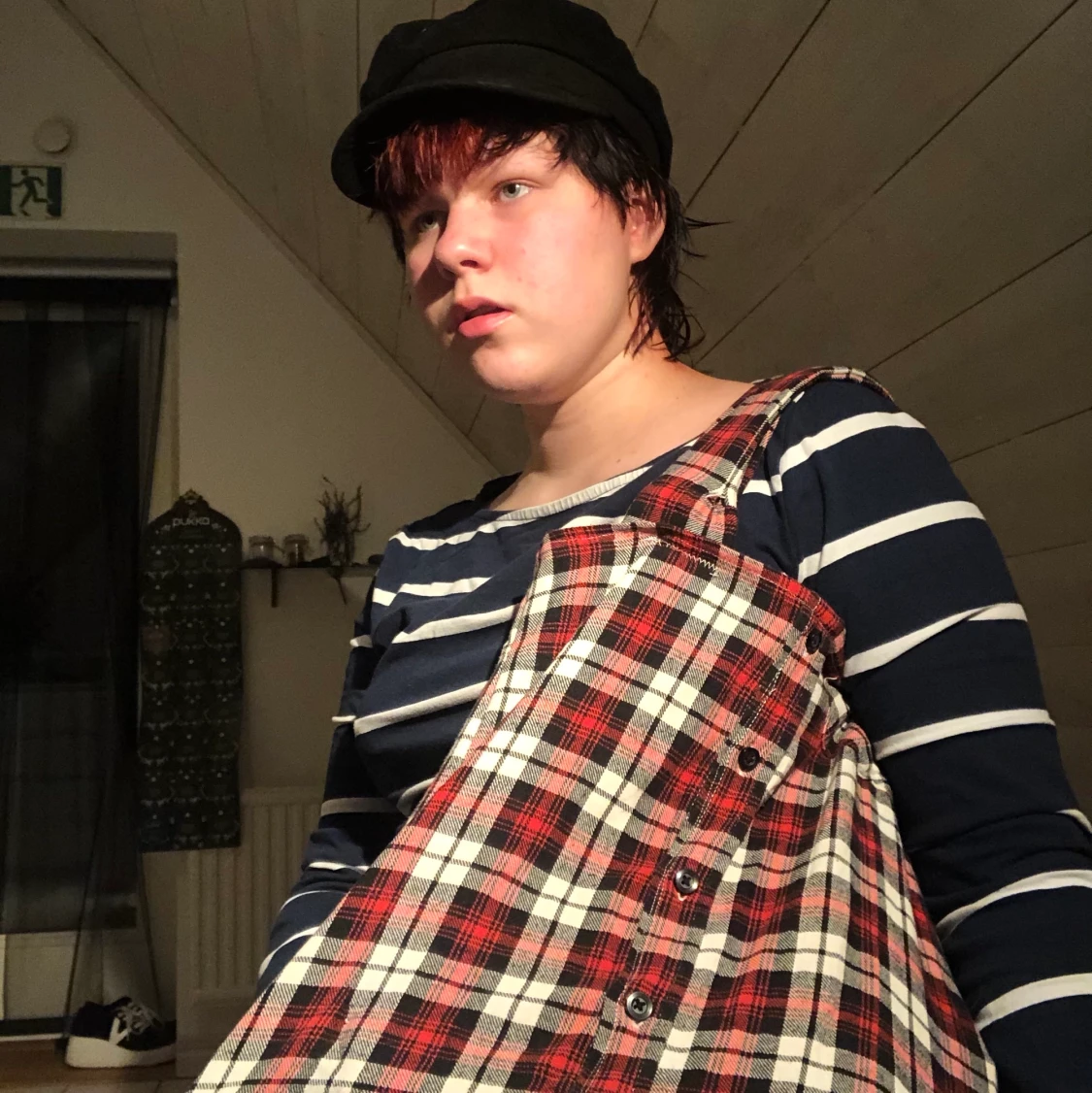 Tote bag gjord av flanellskjorta  - 90