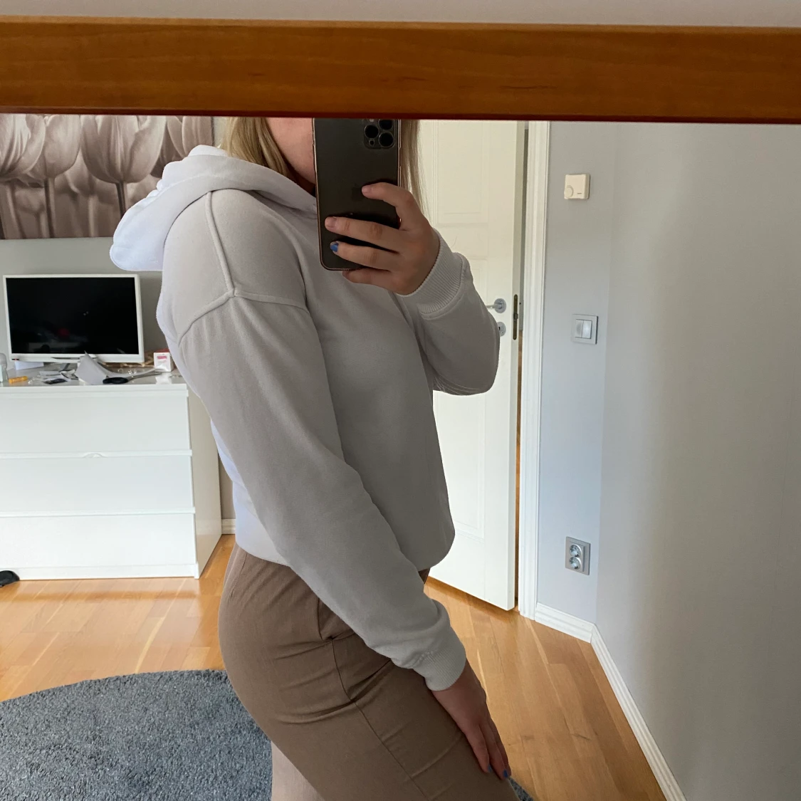 Vit hoodie - 90