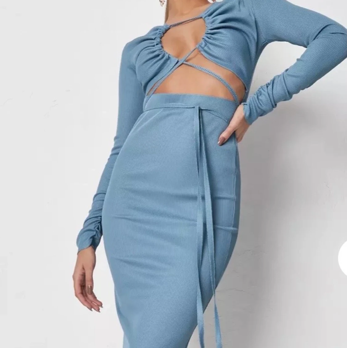 Blå klänning  - 90