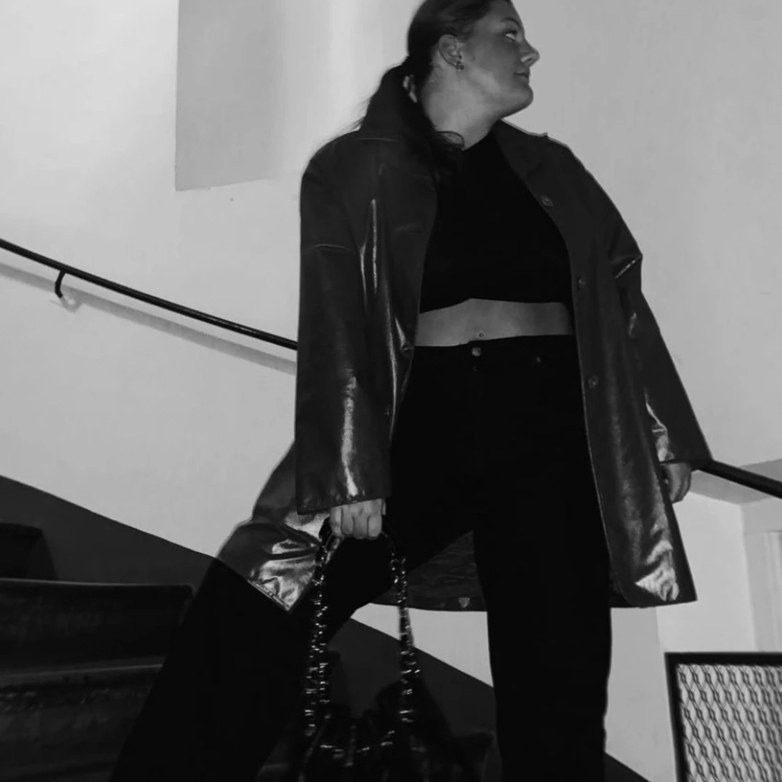 Röd lack jacka - 91