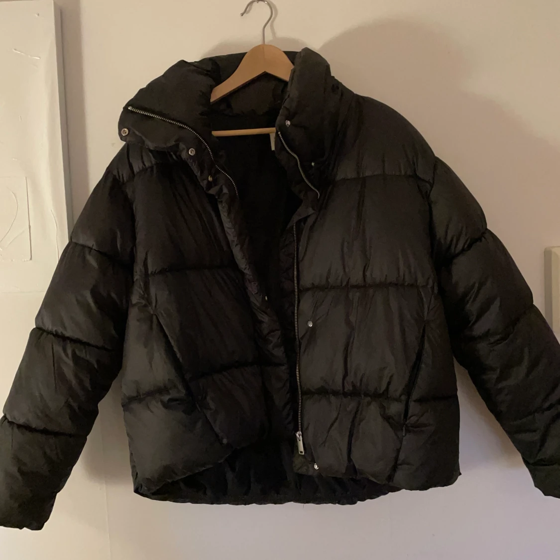 Svart Pufferjacket 