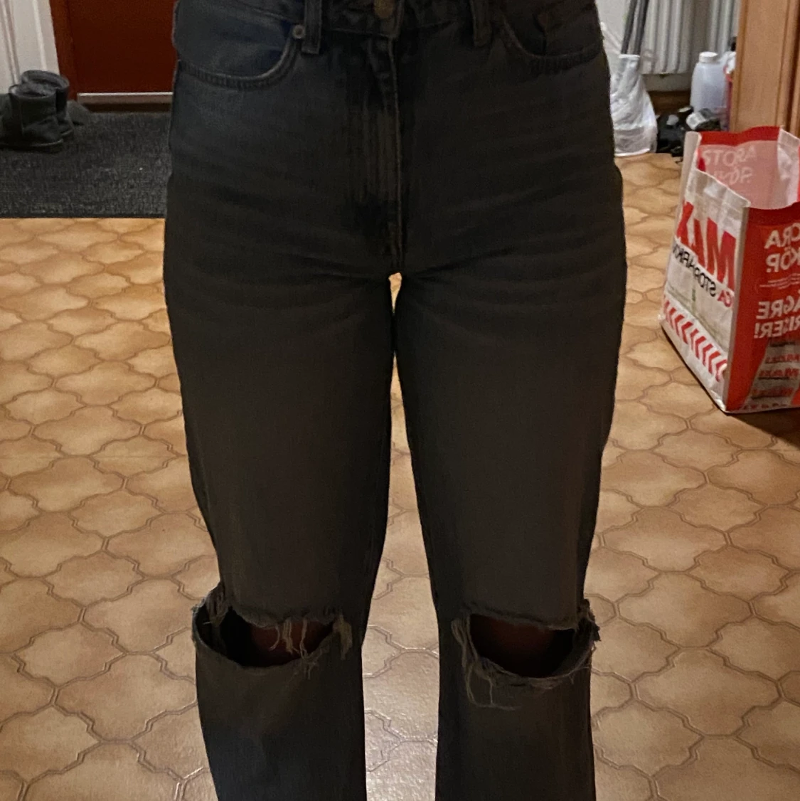 Blåa wida jeans🥰