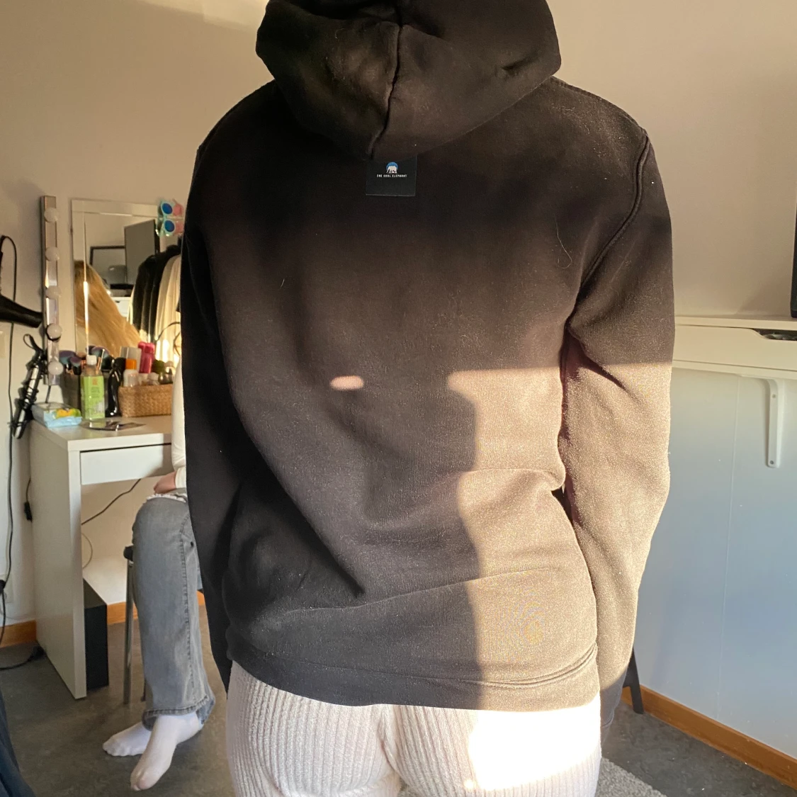 Hoodie med tryck - 90