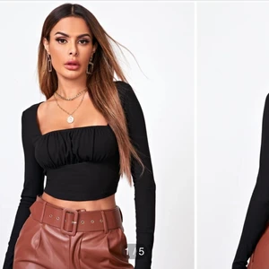 Svart topp - Svart topp från Shein i storlek s. Aldrig använd!!!💜💜