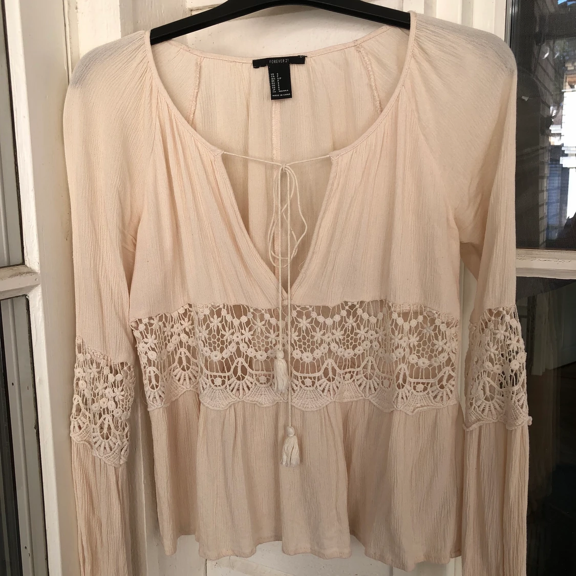 Beige blus 