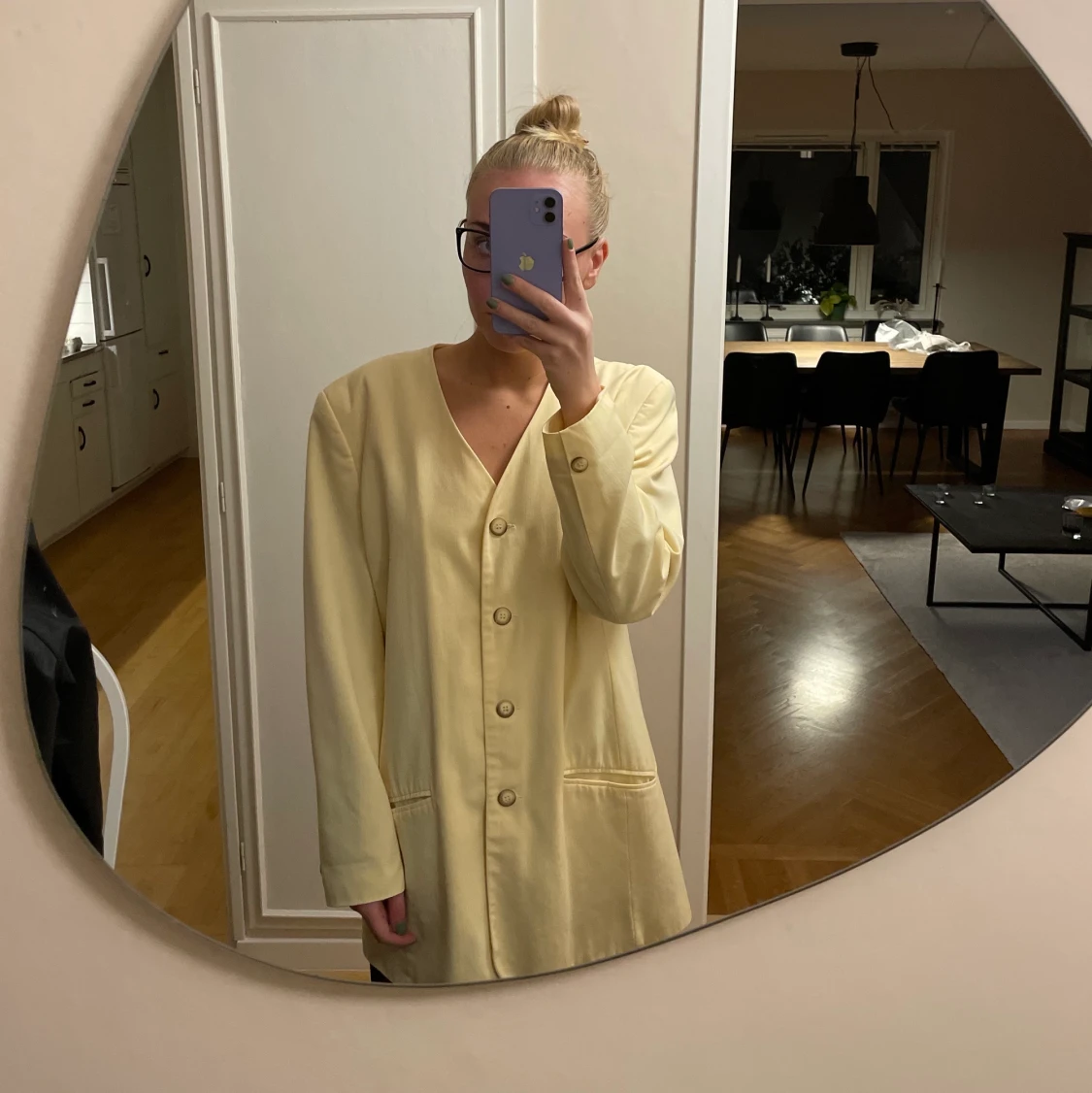 Ljusgul 70-tals vintage kavaj🤎 - 90