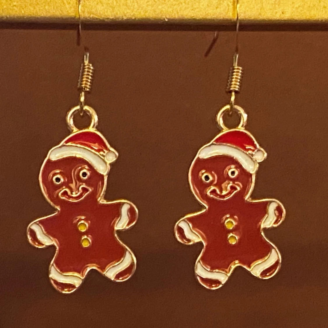Pepparkaksgubbar örhängen ❤️