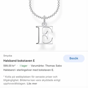 SÖKER - Söker sånna halsband med initialer E och på annat halsband A i silver 