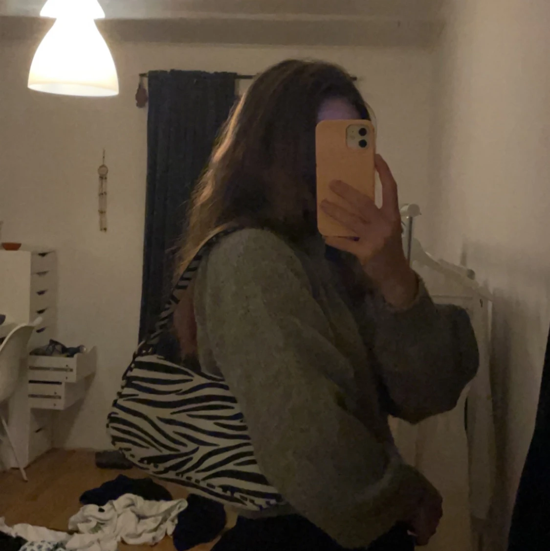 Super fin zebra väska