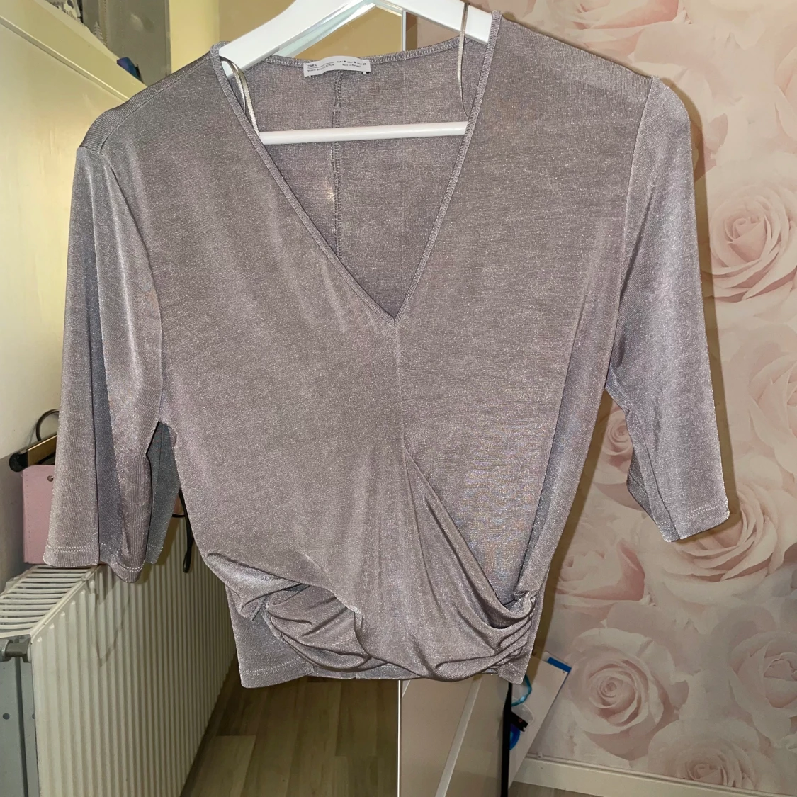 Silver/grå fest-topp!! - 90
