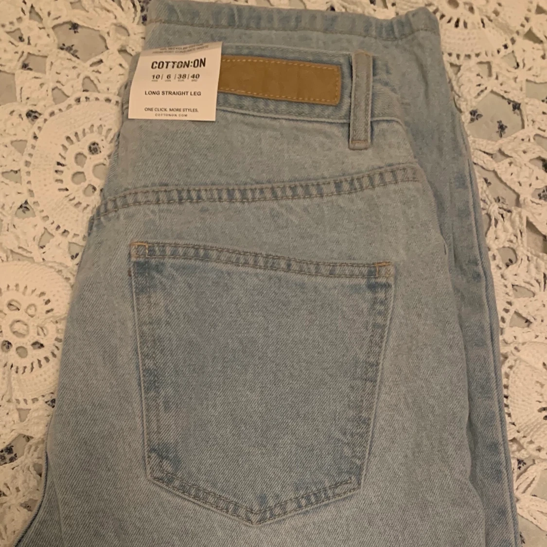 Jeans straight leg strl 38 - 91