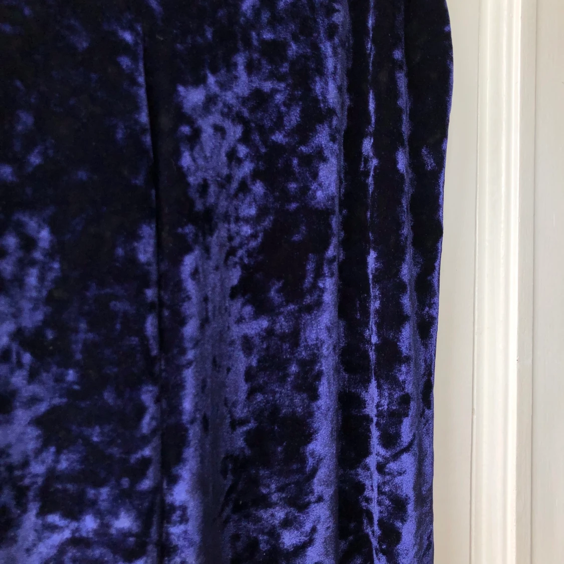 Blå sammetsbyxa med raka ben✨💙 - 91