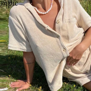 Set  - Säljer detta set i frotté i storlek S. Finns i färgerna beige, rosa och vit. Köparen står för frakt och paketet skickas spårbart via Postnord. 