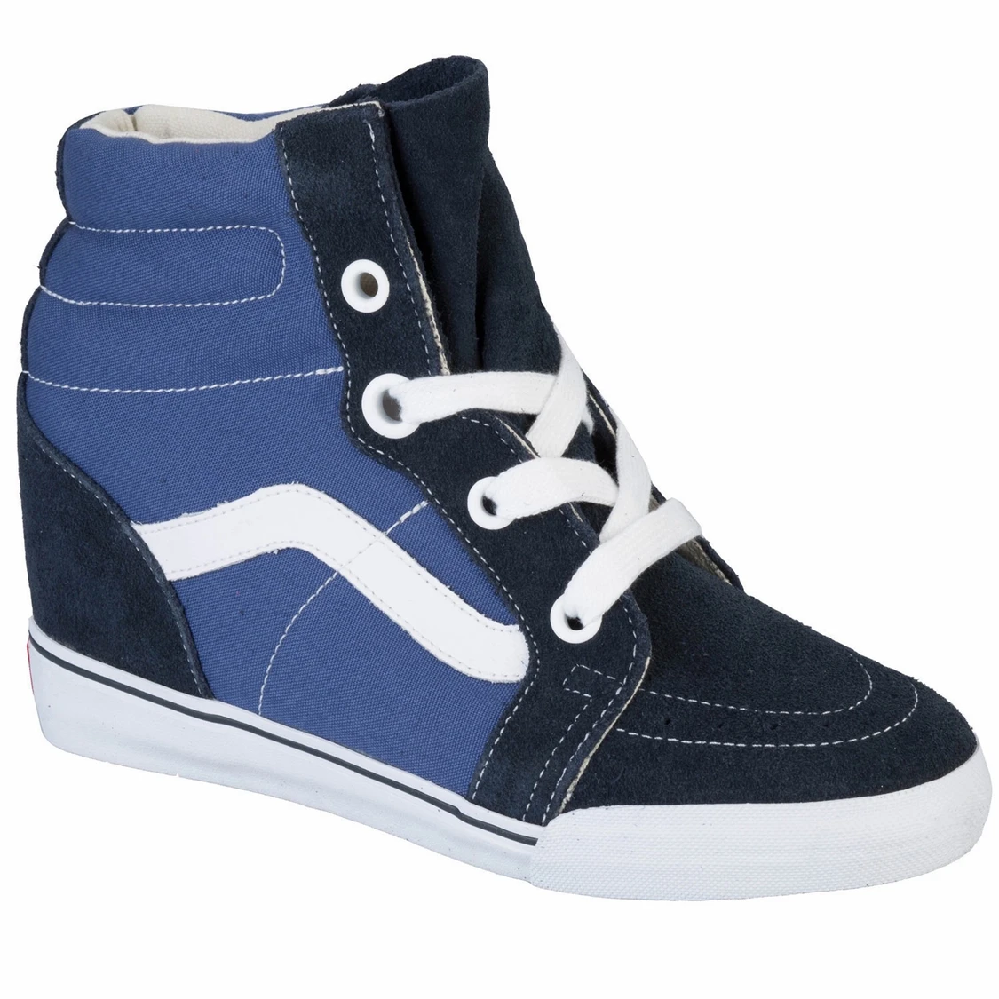Vans hidden wedge blue hightops