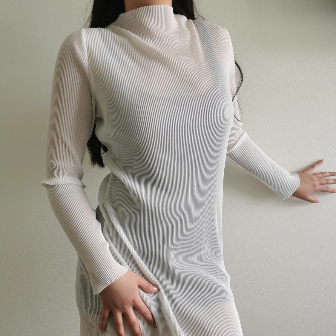 Vit klänning strl 34/36 - 90