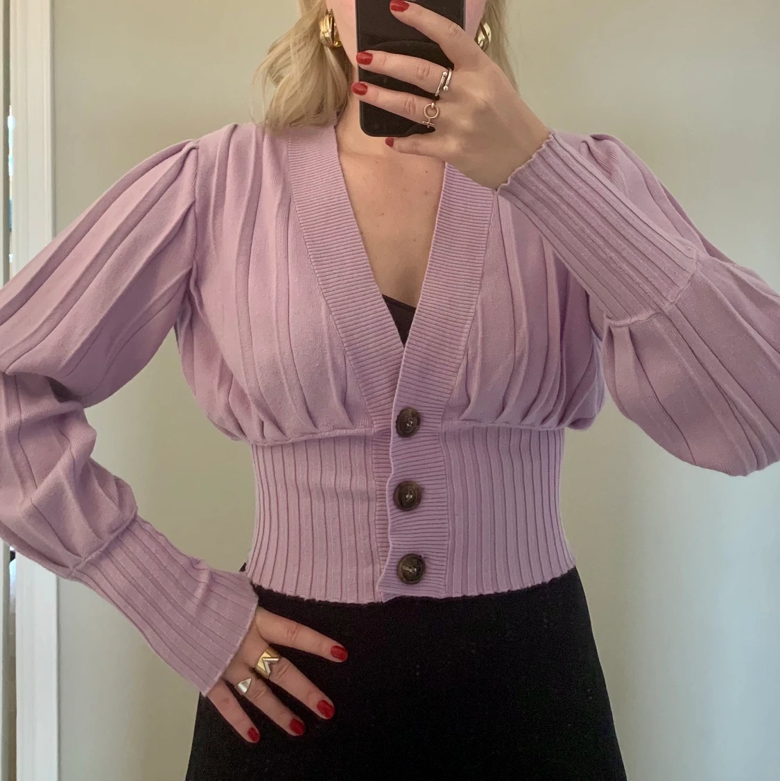 Superfin kofta i en somrig ljuslila färg💜 - 90