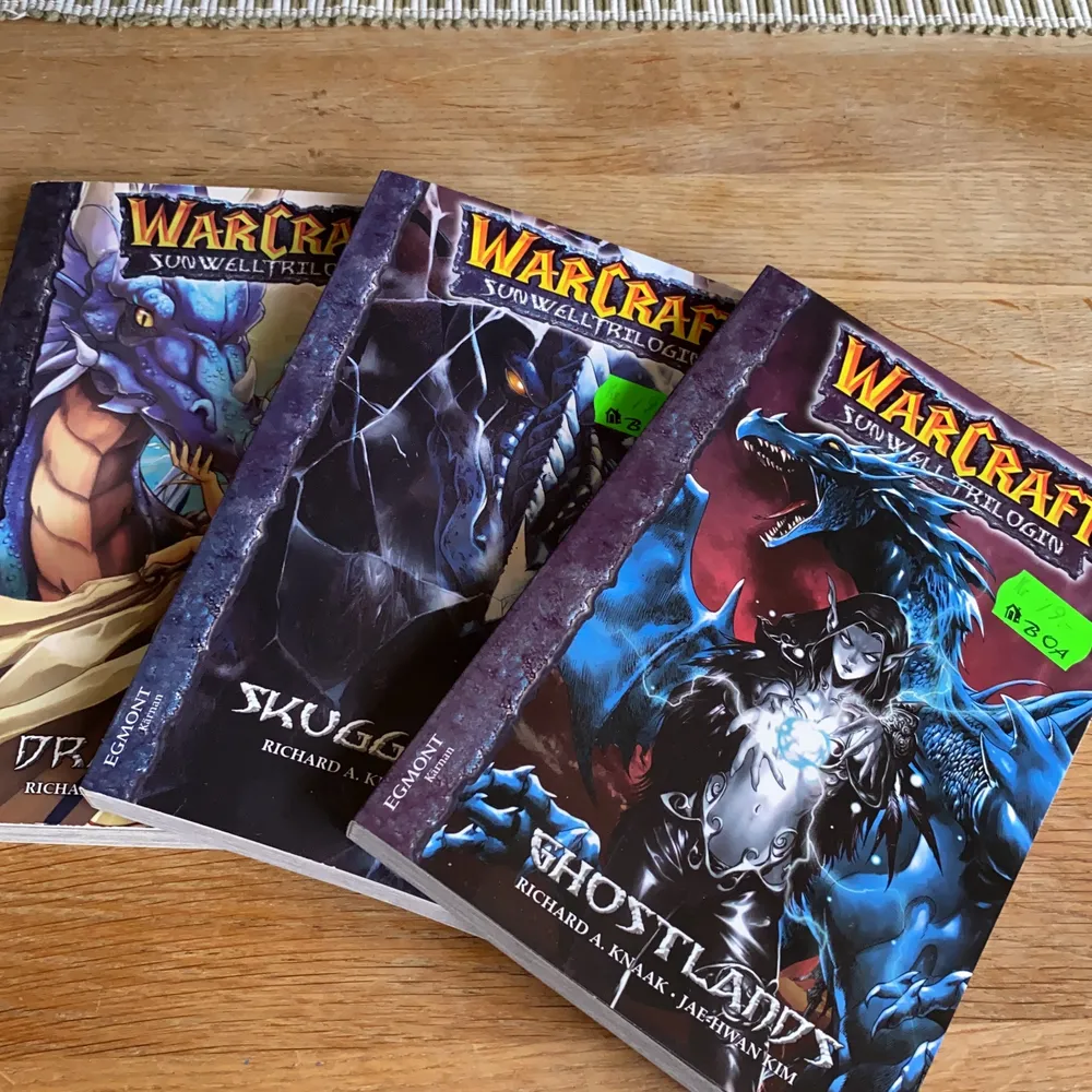 Warcraft manga på svenska säljer för jag har läst ut och har ingen användning av dem längre. En kostar 50 alla tre för 150. Övrigt.