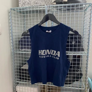 HONDA LINNE - Vintagelinne i size M. Mörkblått. Som nytt.