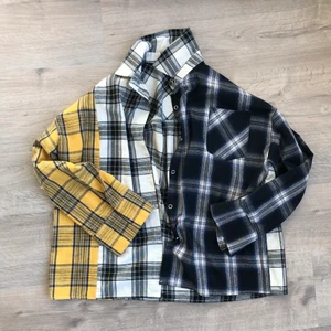 colorblock skjorta - skitcool skjorta. köpt från yesstyle för längesen men knappt använd. sitter oversize på någon som är s. andra bilden är från hemsidan. skriv ifall ni har frågor :)