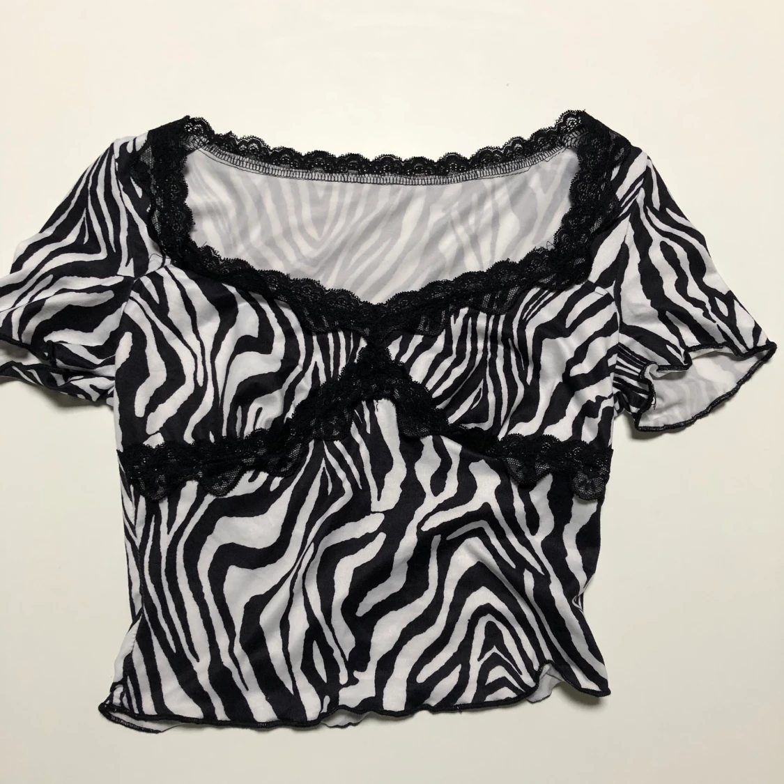 Zebra mönstrad t-shirt från SHEIN 