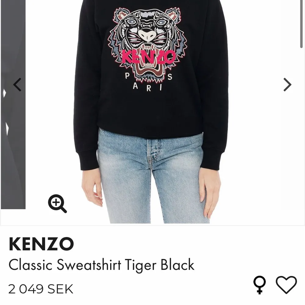 Säljer min kenzo tröja. Köpt på illum i Köpenhamn för 2200 kr. Säljer för endast 800. Kvitto och tags medföljer. Tröjan är i storlek xs. Tröjor & Koftor.