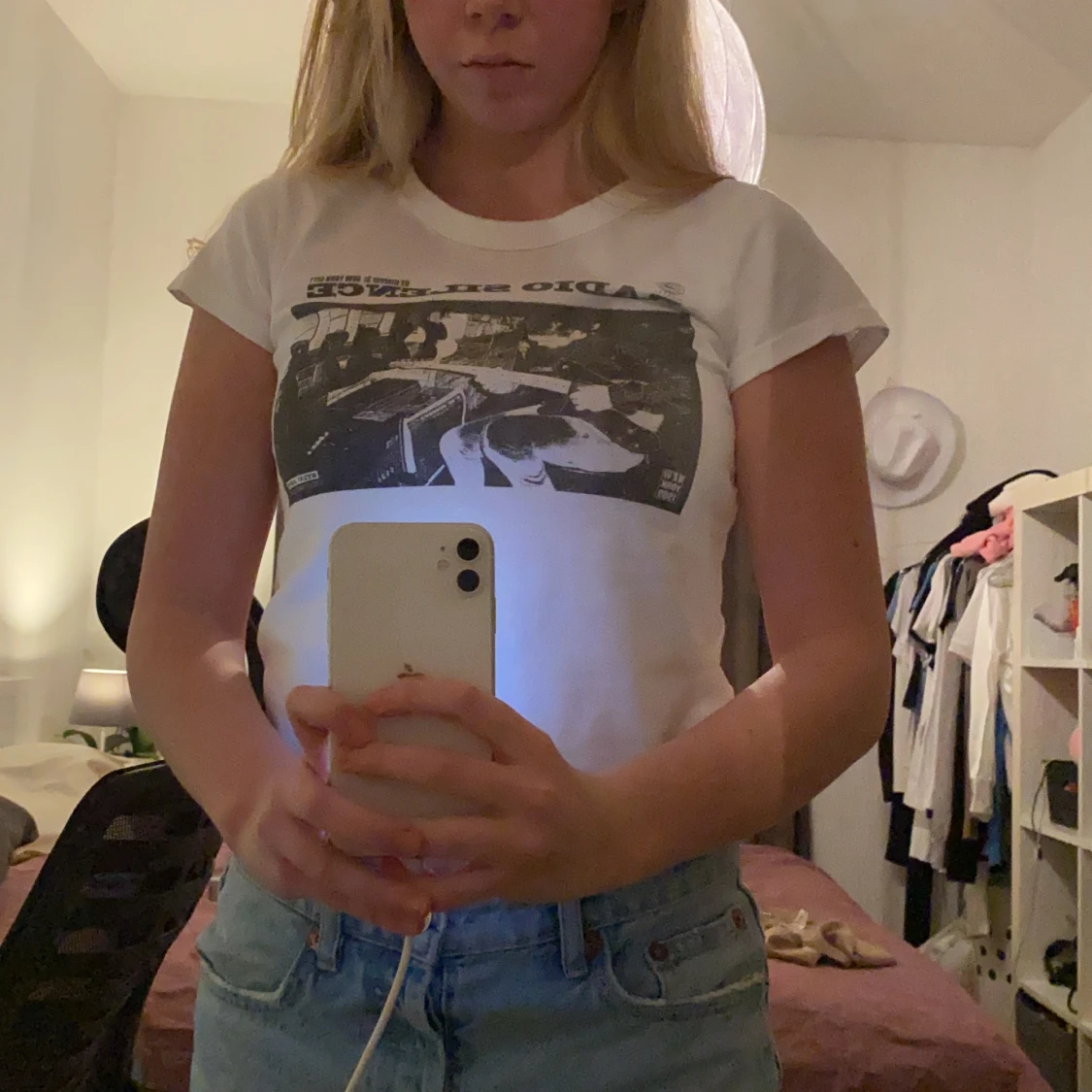 Brandy Melville t-shirt med tryck  - 90