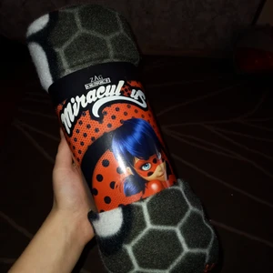 Miraculous ladybug filt - Säljer den för jag köpte den åt en kompis som är besatt av serien men vpran vänskap tog slut innan hennes födelsedag😬 120×140cm.