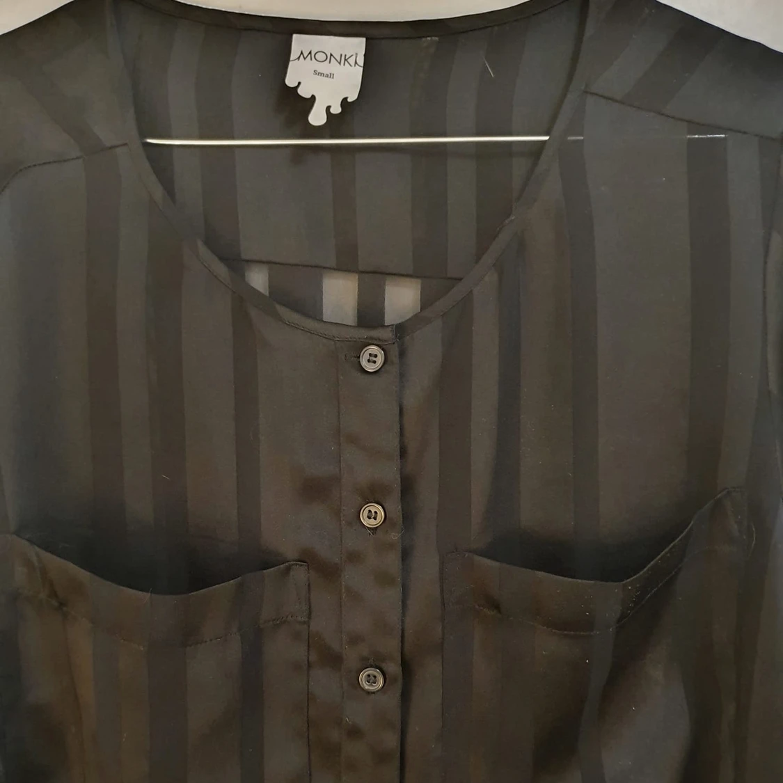 Svårt randig klänning/ oversize skjorta - 90