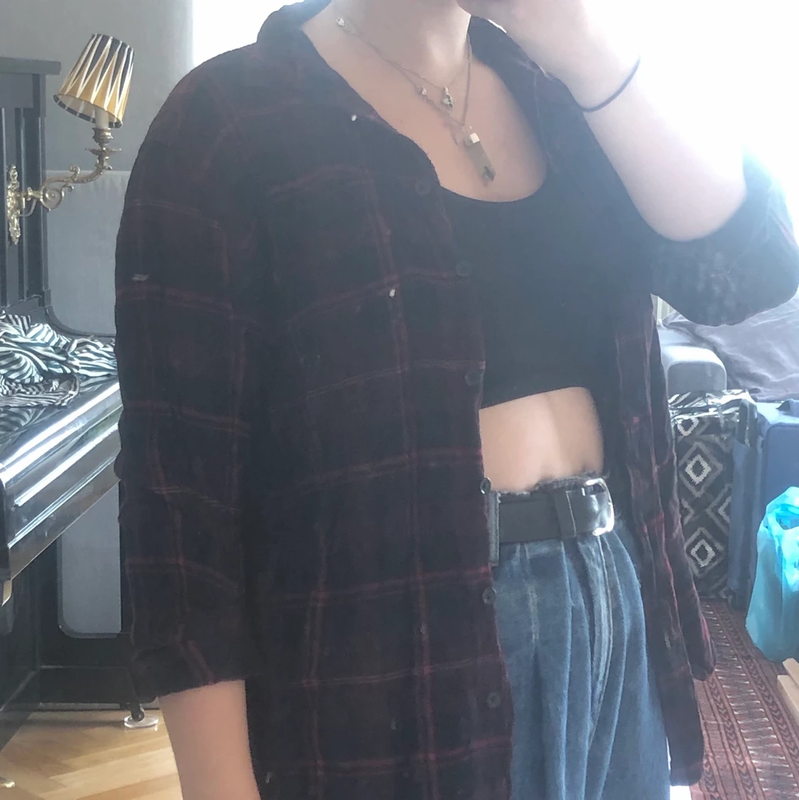 Randig skjorta HM storlek S