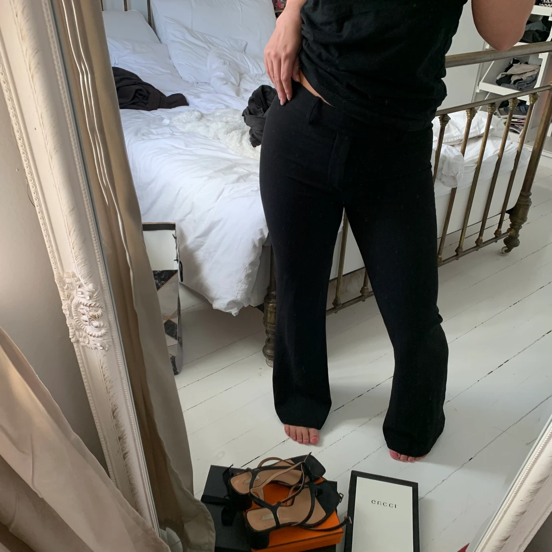 Lågmidjade kostymbyxor - 90