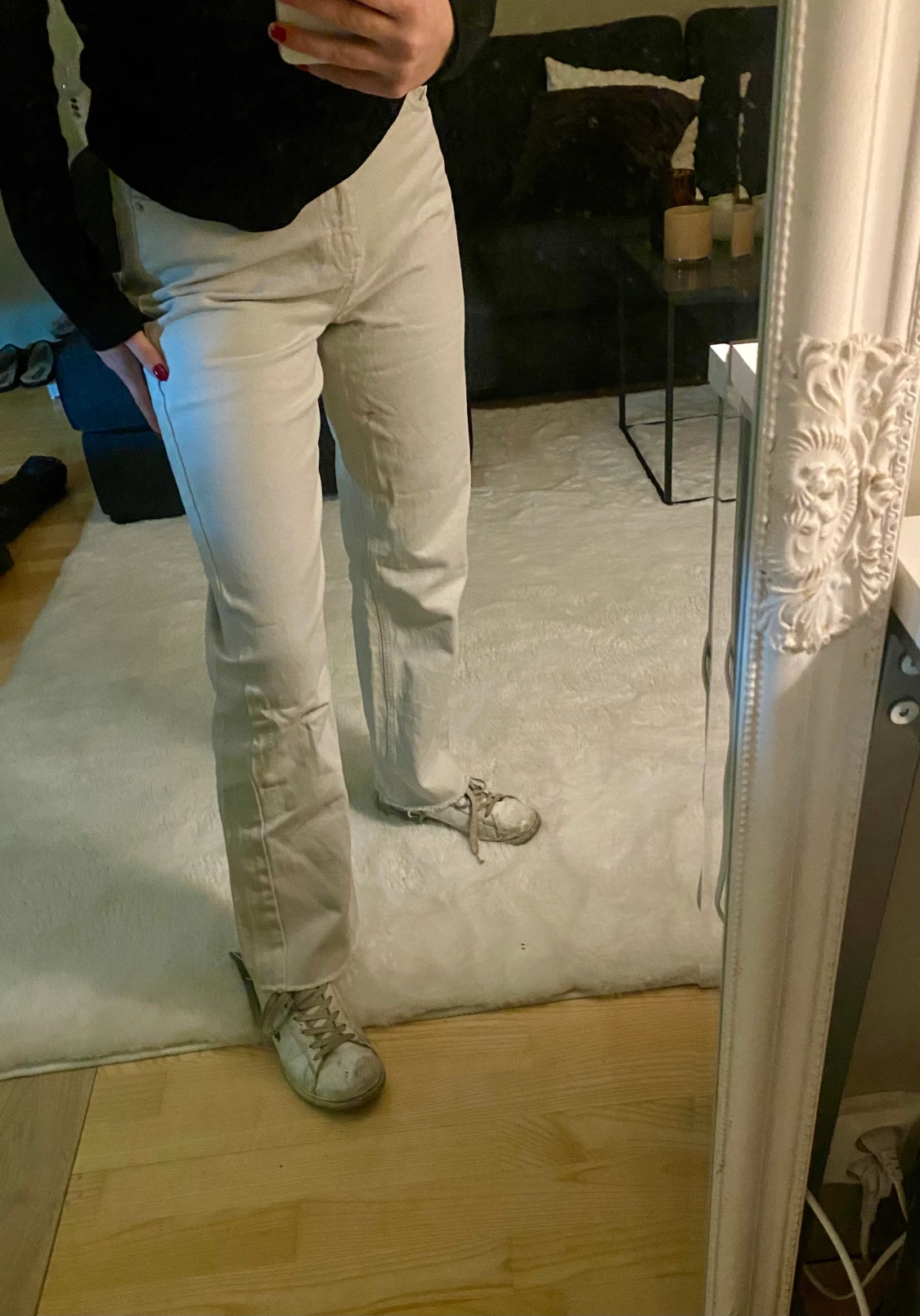Beige jeans
