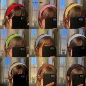 Gulligt hårband / diadem - Trendiga egenvirkade hårband i diverse färger! Skriv om du har en specifik färg i tanke så löser vi det☺️ Passar alla storlekar och stilar, passar perfekt till våren! ⚠️Beställning är bindande då jag gör produkterna på beställning⚠️