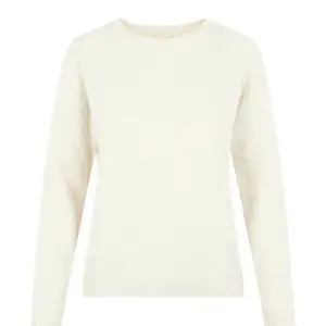Stickad vanilj vit tröja från Vero Moda, använd ett fåtal gånger men inga defekter. Köpt för 250kr säljer för 100kr, skriv vid intresse!