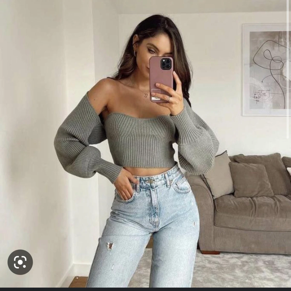 Zara tröja med ärmar  - 90