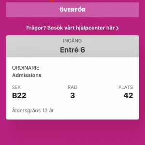 Artctic monkeys billjet till Stockholm 29 april - Tryck inte köp nu dm först  Tar bara Swish 