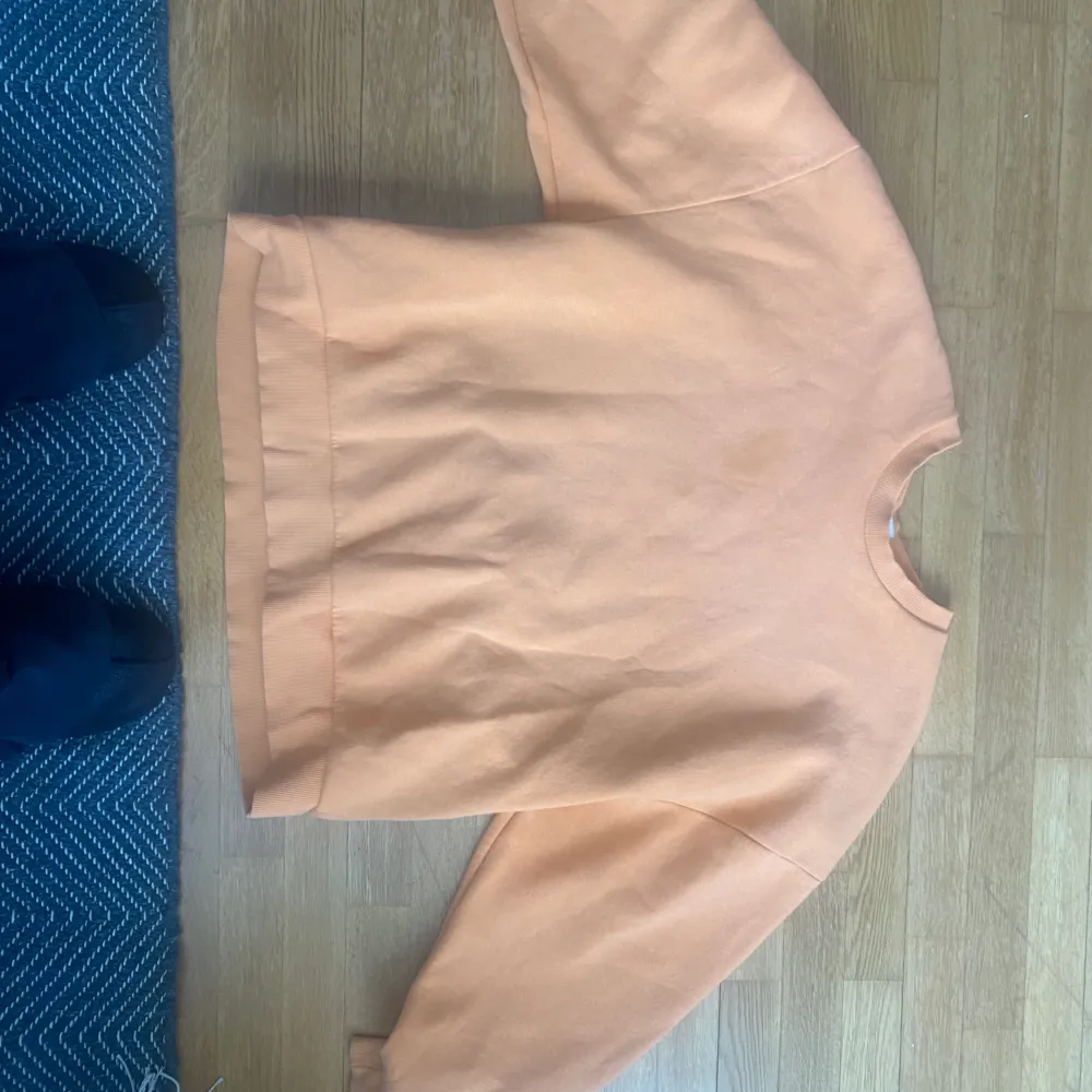 Snygg sweatshirt från Gina tricot den är mycket mer orange i verkligheten än på bilden . Hoodies.