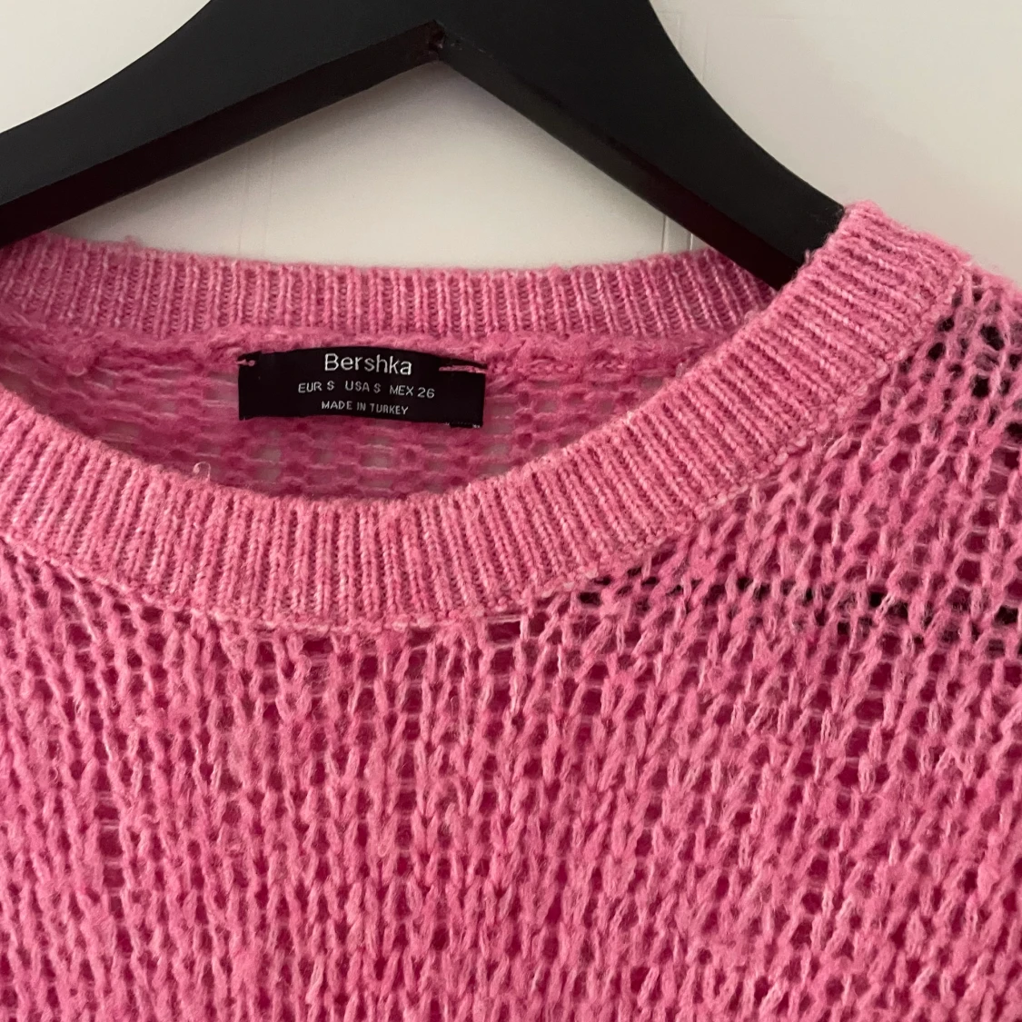Ljusrosa stickad tröja - 91