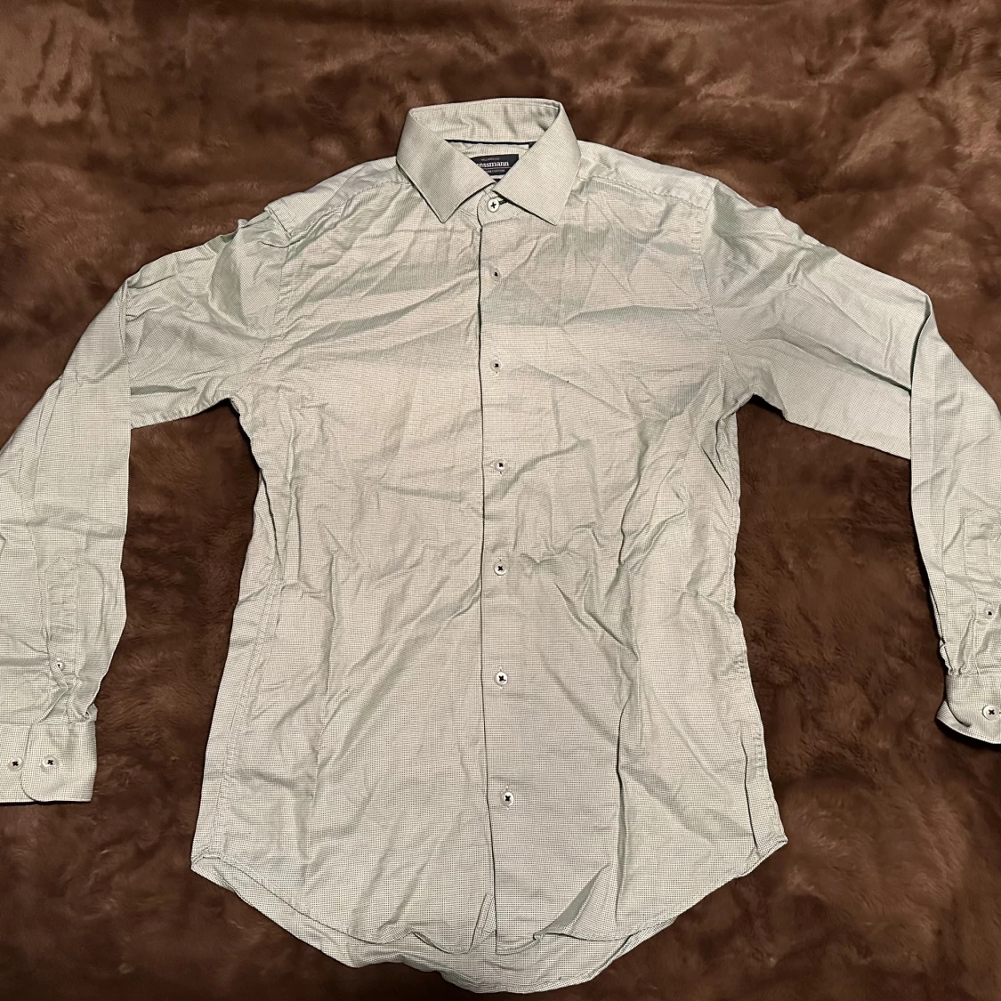 Ljusgrön Slim fit Skjorta S