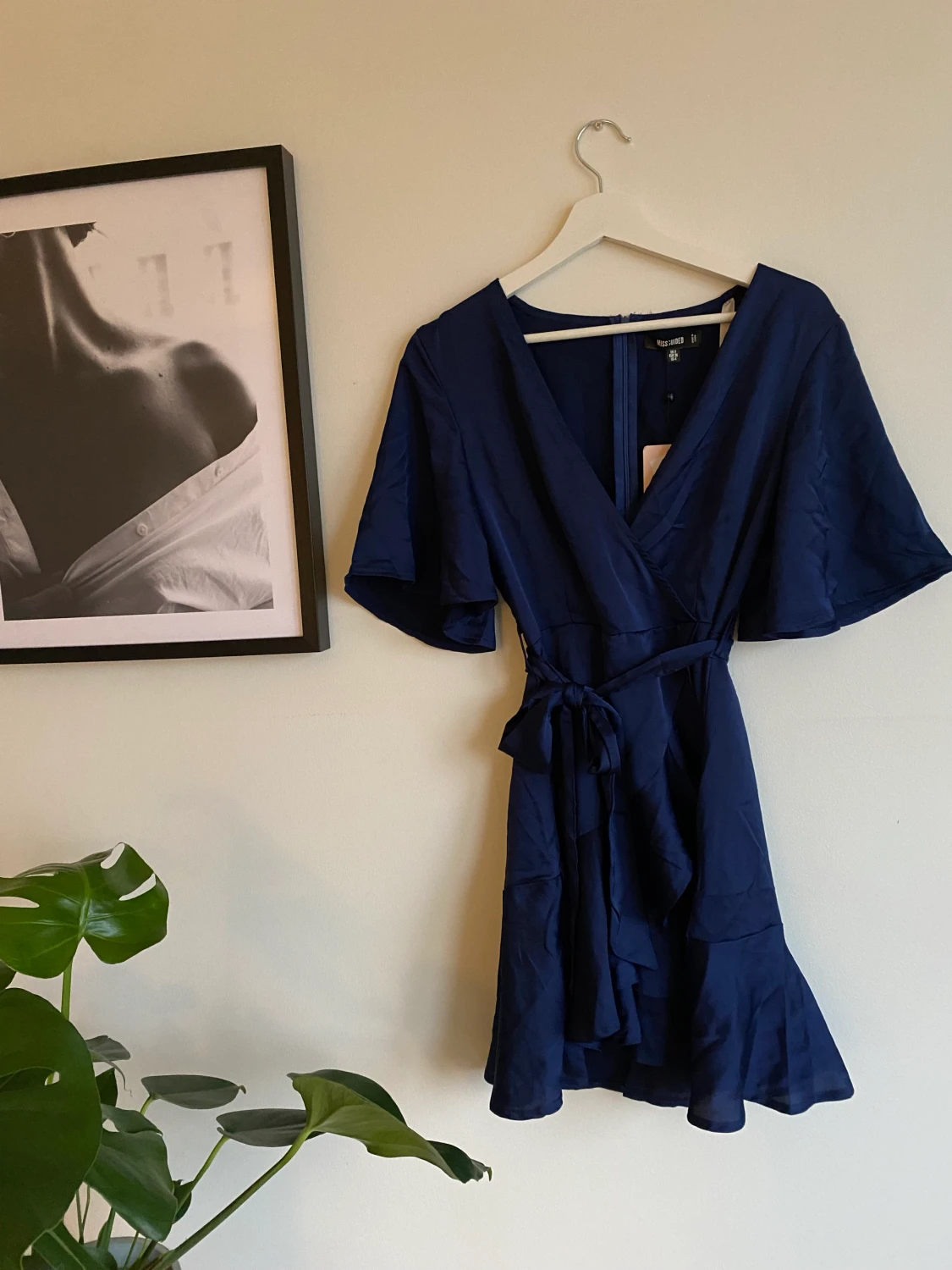 Satin klänning💙 - 90