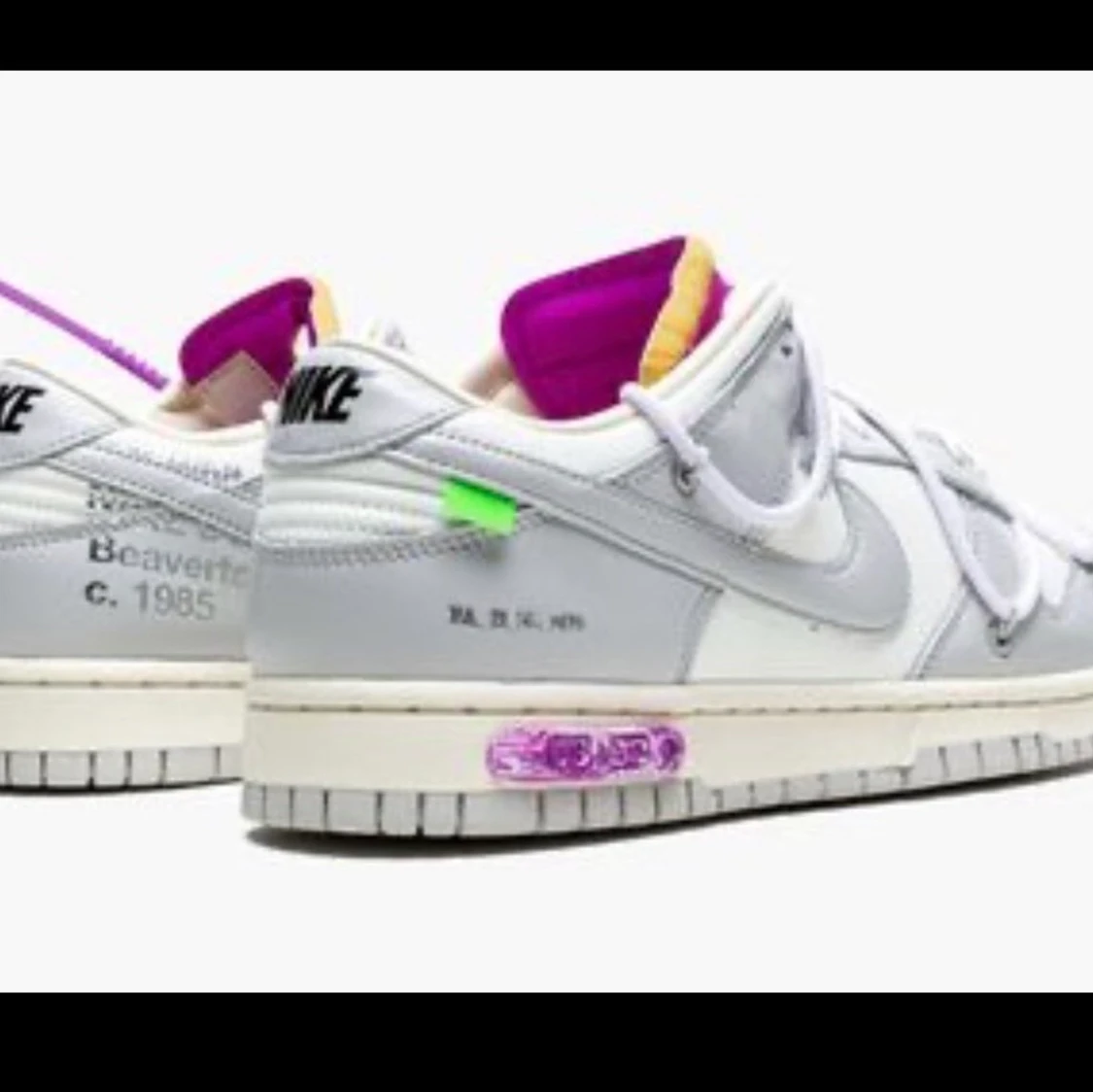 NIKE DUNK LOW - Offwhite lot 03/50 - 90