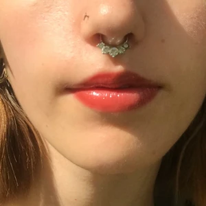 Fake septum ring - Jättefin septum ring i silverfärg med stenar. Fint skick!