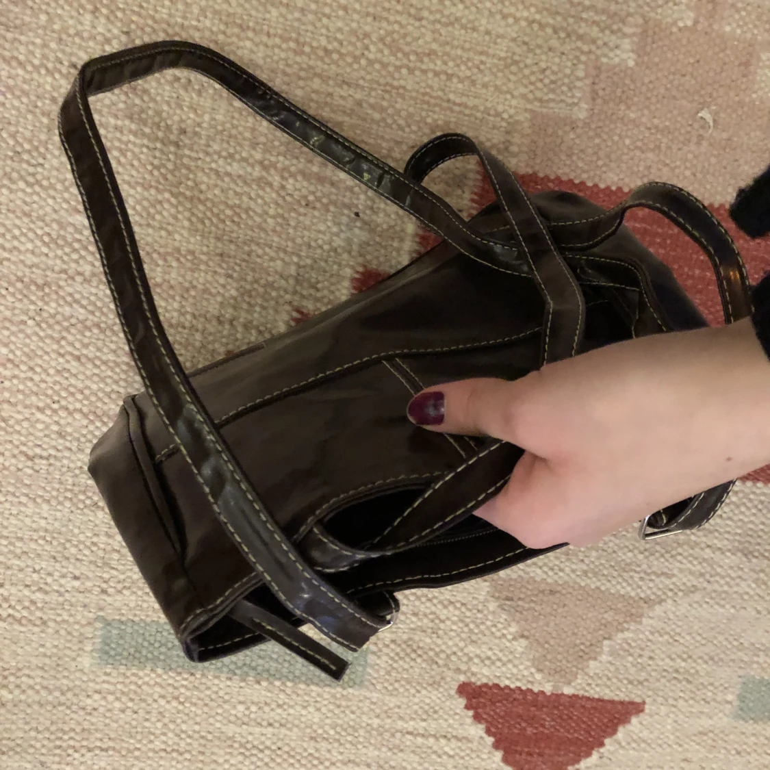 Söt brun handväska - 91