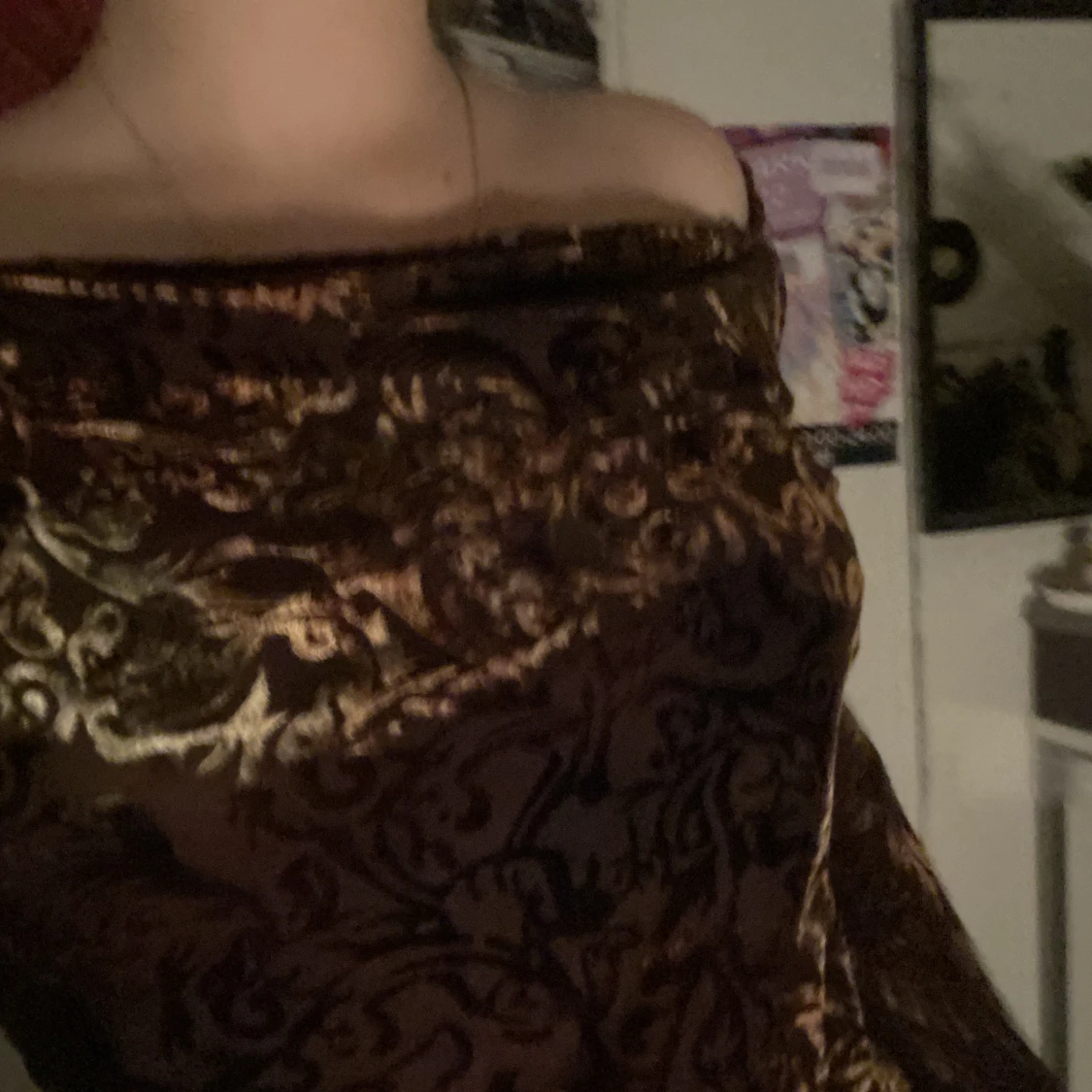 Unik off shoulder tröja - 90