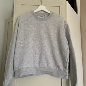 Fin grå sweatshirt från weekday i fint skick🤍🤍