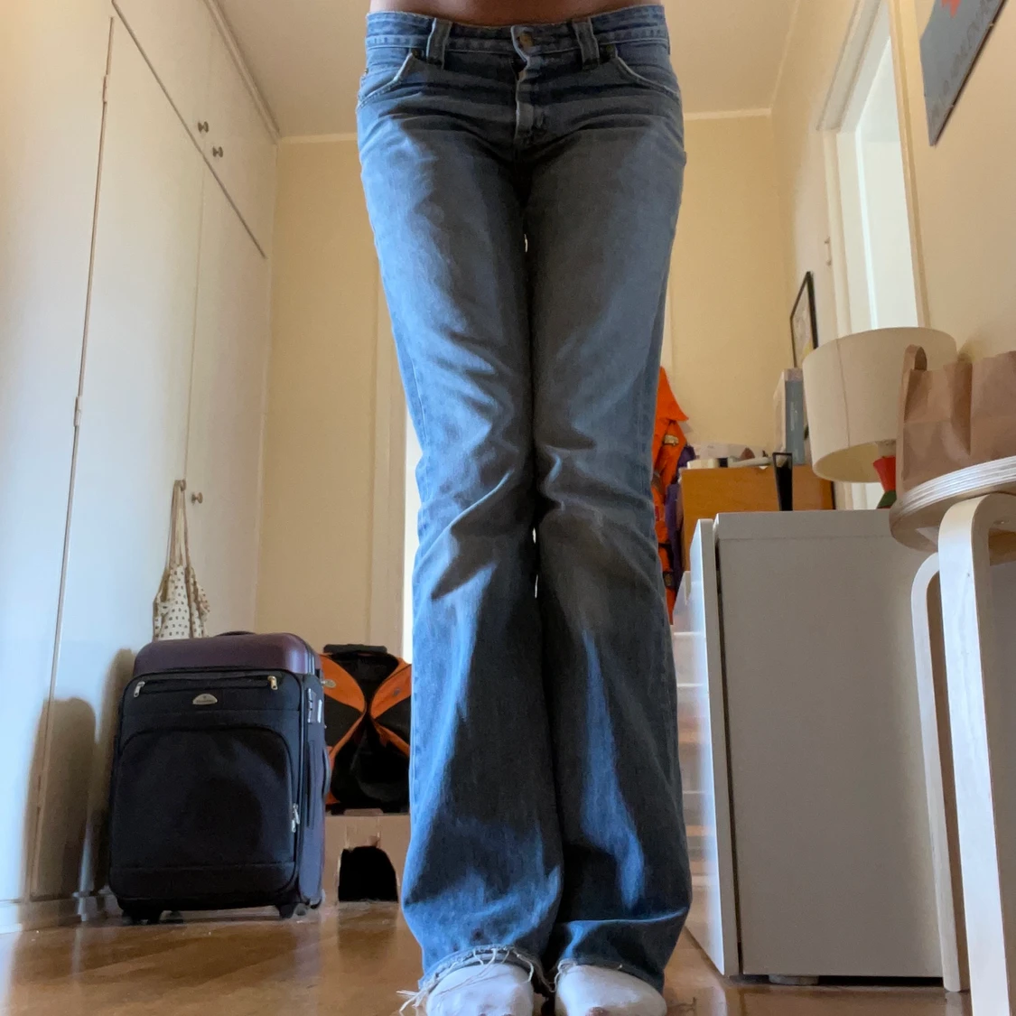 Ljusblåa lee jeans - 90