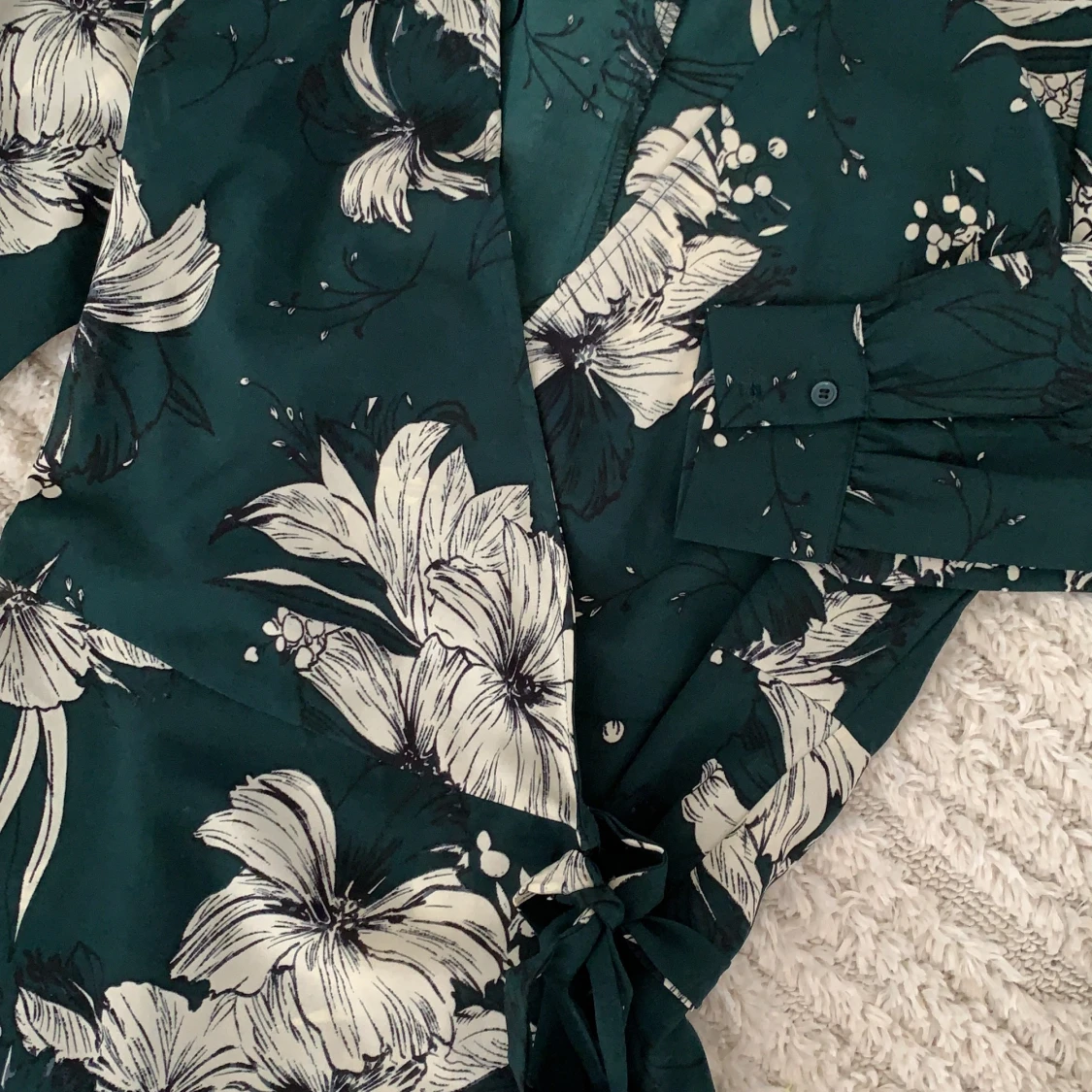 Mörkgrön omlottblus från vila  - 91