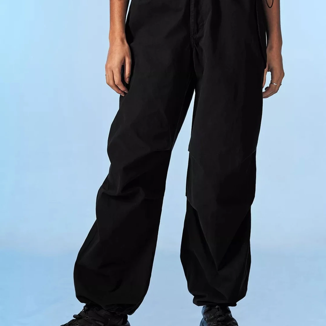 Black baggy tech pants - 90