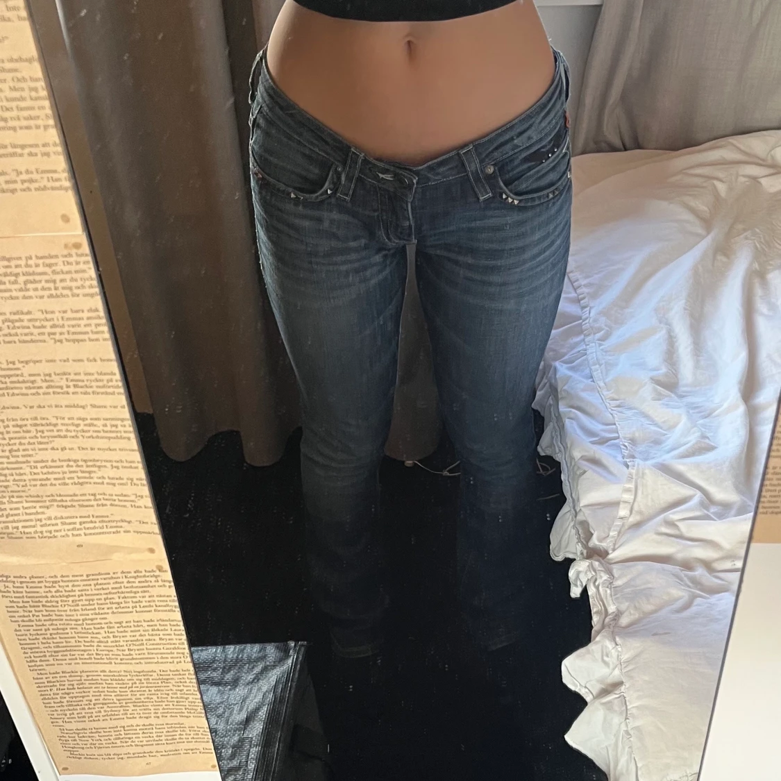Lågmidjade jeans - 90