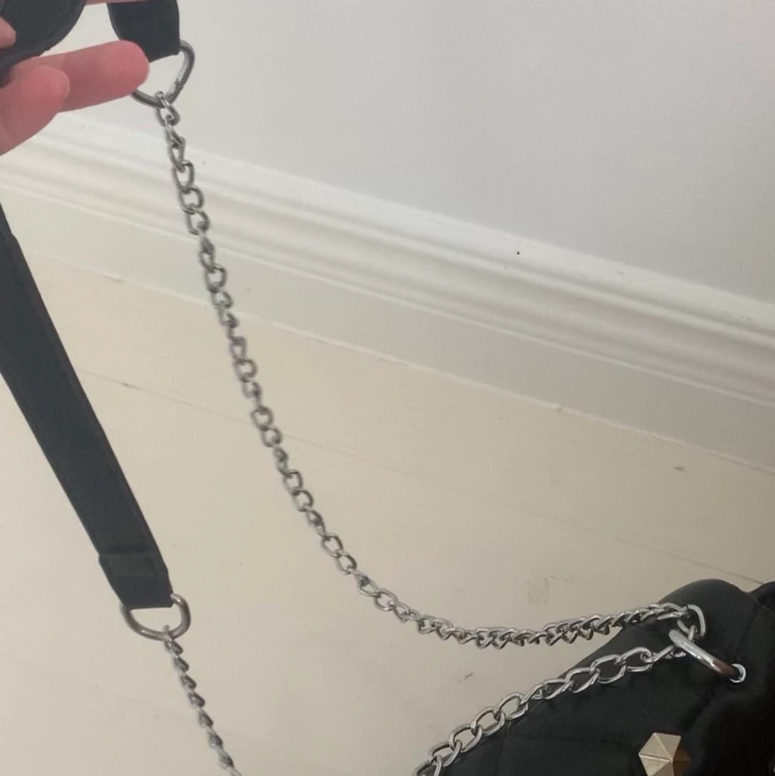 svart nitväska - 90